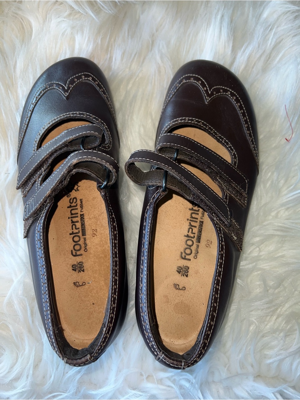 Girls' Dark Brown Double-Strap Mary Jane Dress Shoes